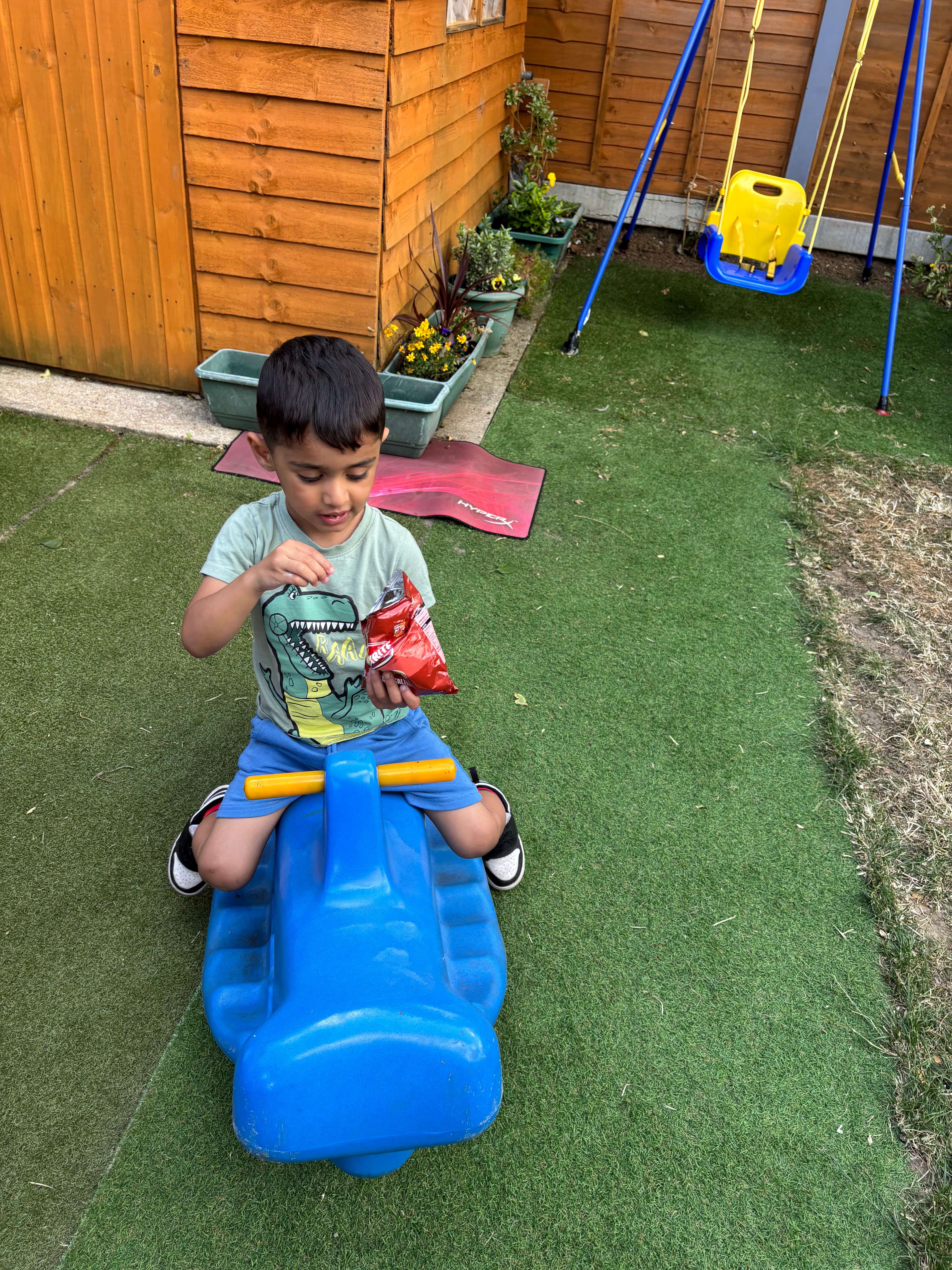 Kids painting together